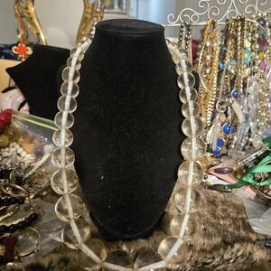 Elegant Clear Beaded Necklace